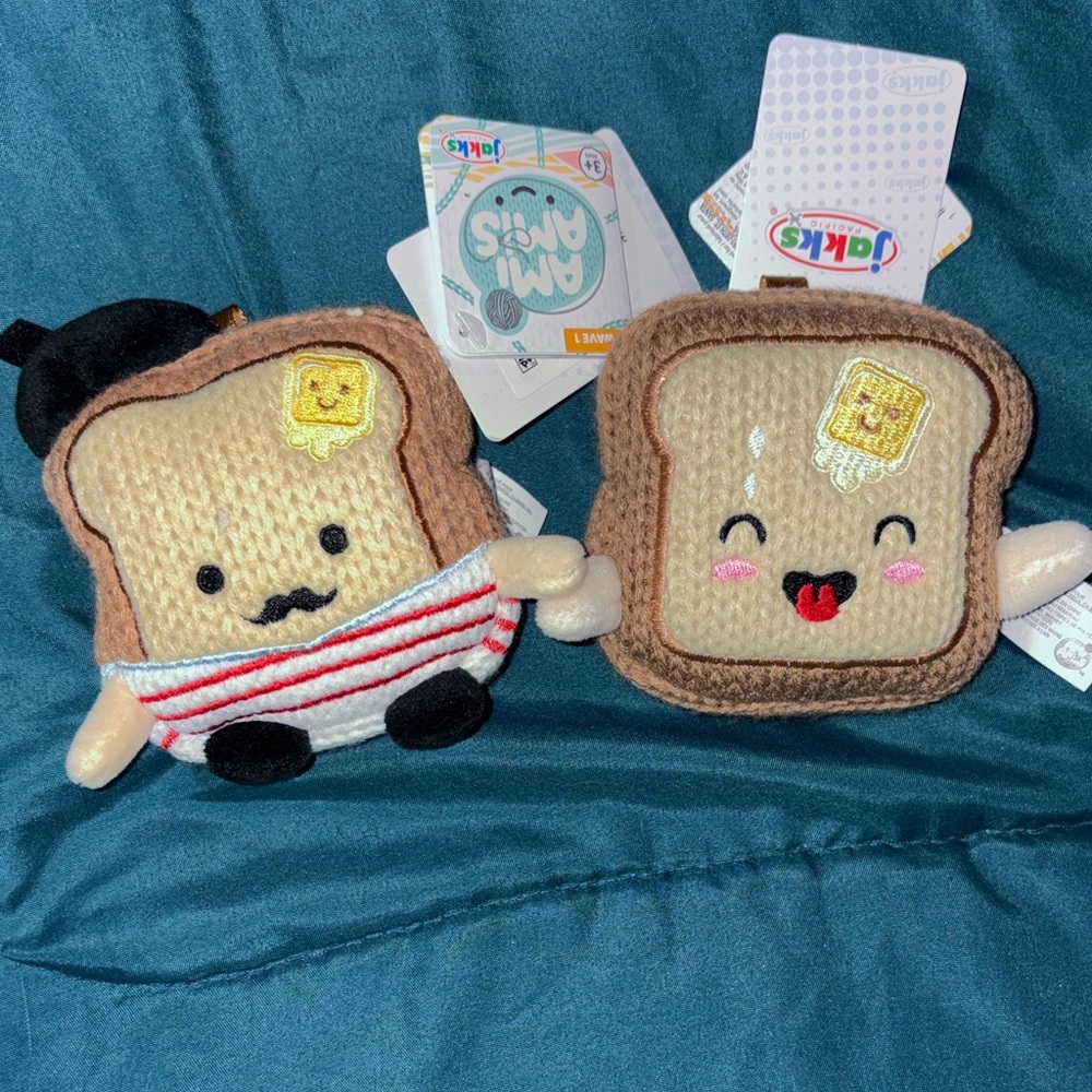 Ami Ami’s - Frenchie - French Toast & Cinnamon- Toast Plush Toy Set -